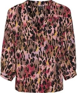 VERO MODA VMJAWI 3/4 V-NECK TOP WVN BTQ Dames Top - Maat L