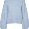 Vero Moda Trui Vmelisa Ls O-neck Pullover Ga Ep 10278939 Skyway/melange Dames Maat - M