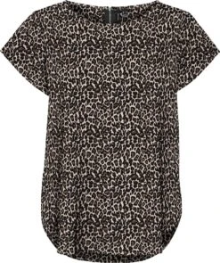 VERO MODA VMSAKI SS ZIP TOP AOP WVN GA NOOS Dames Top - Maat L