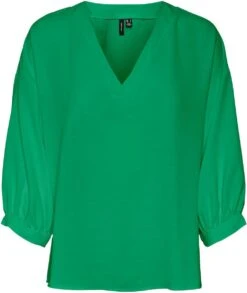 VERO MODA VMPYE 3/4 TOP WVN BTQ GA Dames - Maat S