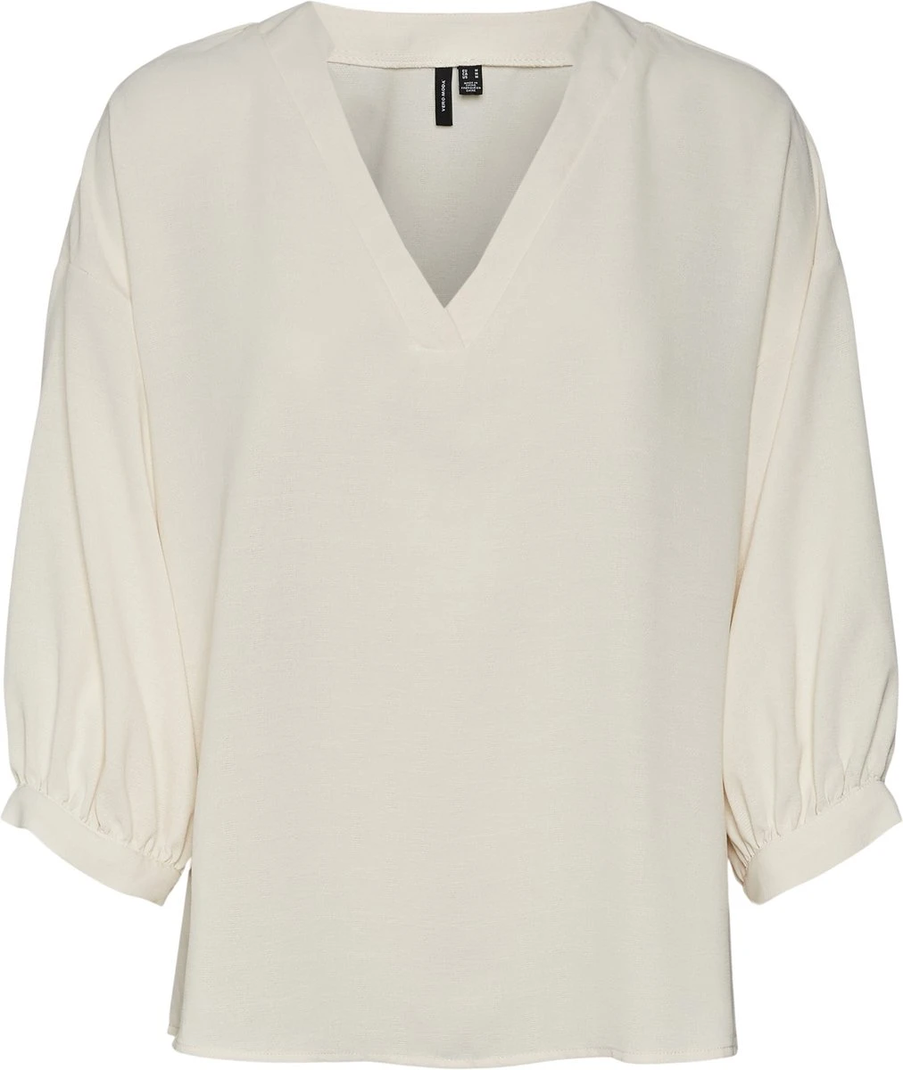 VERO MODA VMPYE 3/4 TOP WVN BTQ GA Dames - Maat M 2 VERO MODA VMPYE 3/4 TOP WVN BTQ GA Dames - Maat M - Afbeelding 2