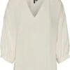 VERO MODA VMPYE 3/4 TOP WVN BTQ GA Dames - Maat M