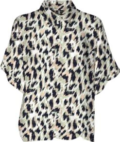 Vero Moda Blouse Vmmenny Ss Shirt Wvn Ga 10289464 Navy Blazer/mette Dames Maat - S