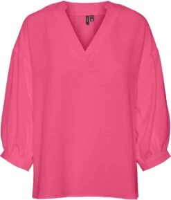 Vero Moda VMSKYE 34 TOP Dames Top Hot Pink Pink - Maat L