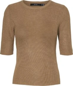 VERO MODA VMNEWLEXSUN 2/4 TIGHT Ronde Hals BLOUSE GA Dames - Maat M