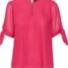 Vero Moda Blouse Vmhailey Ss Tie Top Wvn Ce 10287725 Pink Yarrow Dames Maat - L