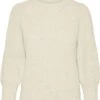 Vero Moda VMVIGGA 3/4 RIB PULLOVER GA BOO REP Dames Trui Birch - Maat L