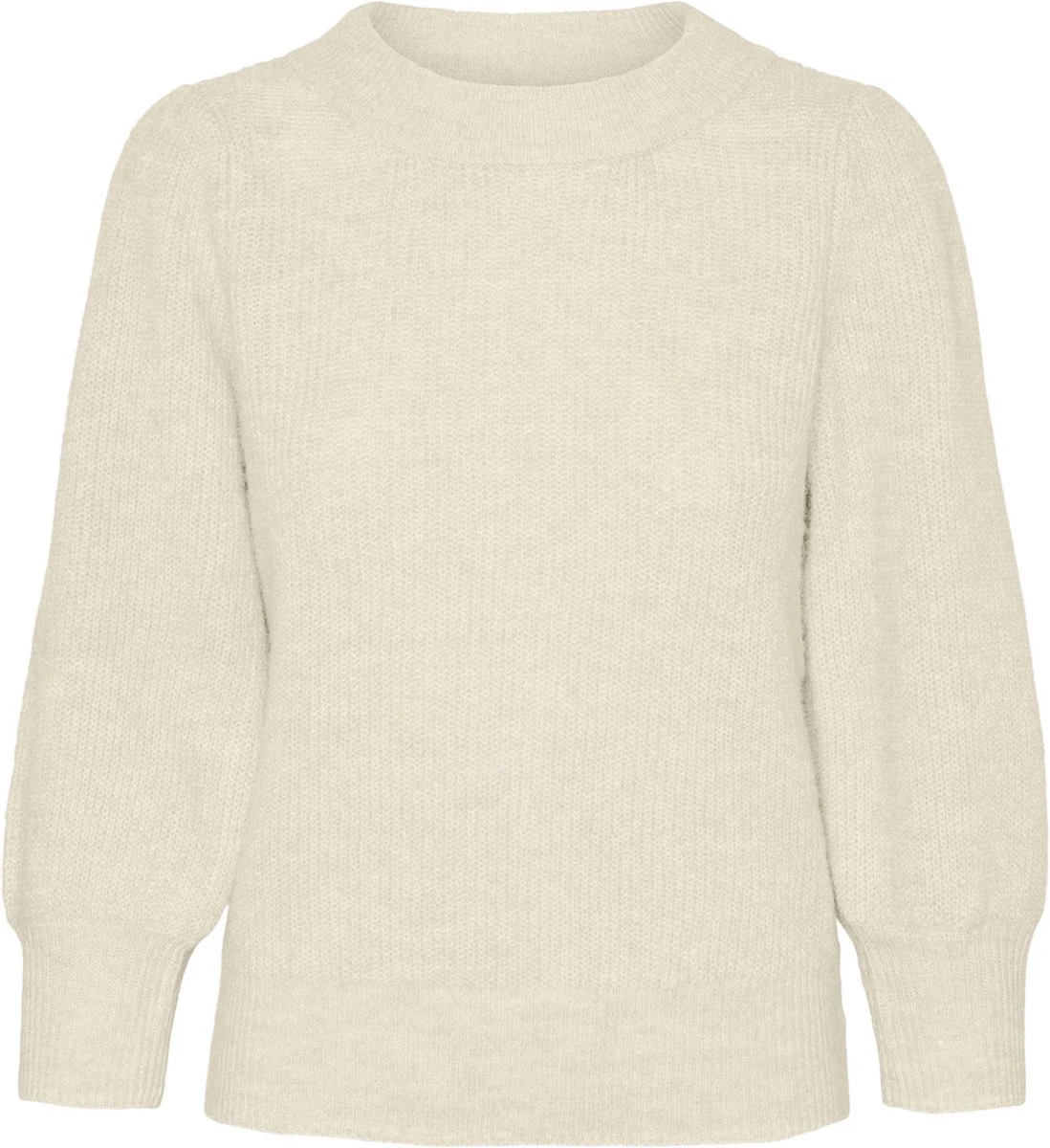 Vero Moda VMVIGGA 3/4 RIB PULLOVER GA BOO REP Dames Trui Birch - Maat M 1 Vero Moda VMVIGGA 3/4 RIB PULLOVER GA BOO REP Dames Trui Birch - Maat M