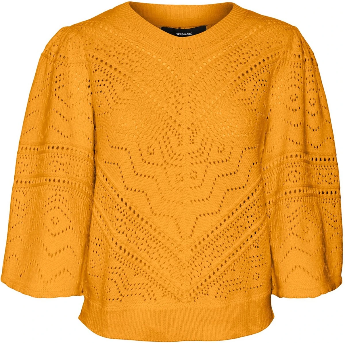 Vero Moda Trui Vmbernadette 2/4 O-neck Pullover Bo 10283016 Radiant Yellow Dames Maat - L 1 Vero Moda Trui Vmbernadette 2/4 O-neck Pullover Bo 10283016 Radiant Yellow Dames Maat - L