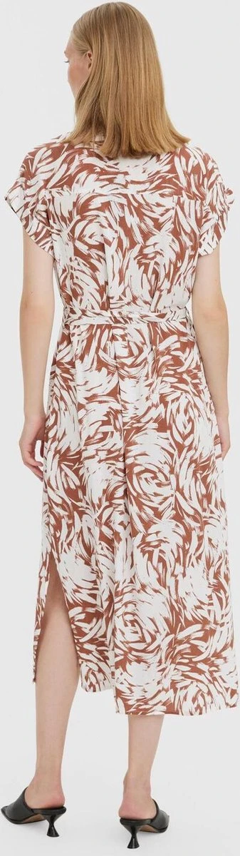 Vero Moda VMANI BEA SS CALF DRESS WVN GA 3 Vero Moda VMANI BEA SS CALF DRESS WVN GA - Afbeelding 3
