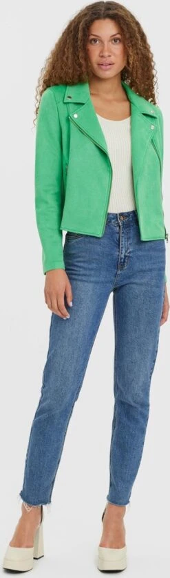 Vero Moda VMJOSE SHORT FAUX SUEDE JACKET BOOS Dames Biker Jacket Bright Green - Maat XL 10 Vero Moda VMJOSE SHORT FAUX SUEDE JACKET BOOS Dames Biker Jacket Bright Green - Maat XL -Vero Moda 354x1200