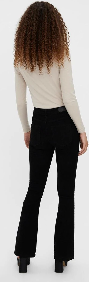 VERO MODA VMPEACHY MR FLARED J VI1100 Dames Jeans - Maat S X L34 4 VERO MODA VMPEACHY MR FLARED J VI1100 Dames Jeans - Maat S X L34 - Afbeelding 4