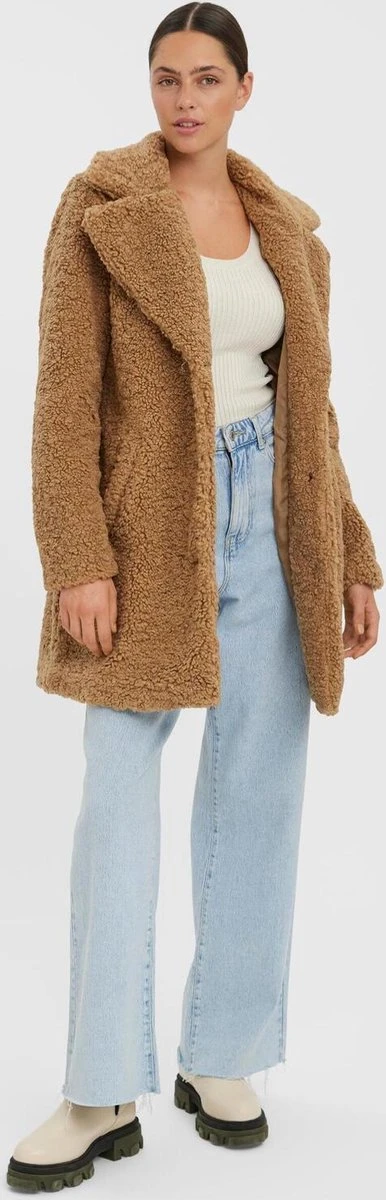 VERO MODA VMKYLIE AW22 TEDDY COAT BOOS Dames Jas - Maat XL 7 VERO MODA VMKYLIE AW22 TEDDY COAT BOOS Dames Jas - Maat XL - Afbeelding 7
