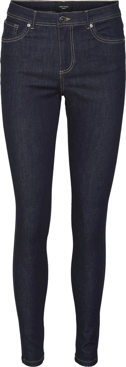 VERO MODA VMTANYA MR S PIPING JEANS VI3244 Dames Jeans - Maat XS X L34 1 VERO MODA VMTANYA MR S PIPING JEANS VI3244 Dames Jeans - Maat XS X L34
