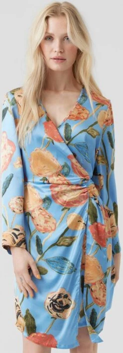 Vero Moda VMRENEE NOA 7/8 SHORT DRESS WVN Dames Mini Wikkeljurk Little Boy Blue - Maat M 8 Vero Moda VMRENEE NOA 7/8 SHORT DRESS WVN Dames Mini Wikkeljurk Little Boy Blue - Maat M -Vero Moda 418x1200