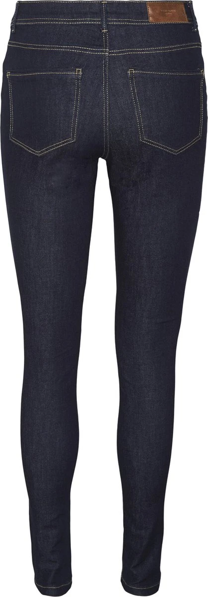 VERO MODA VMTANYA MR S PIPING JEANS VI3244 Dames Jeans - Maat XS X L34 2 VERO MODA VMTANYA MR S PIPING JEANS VI3244 Dames Jeans - Maat XS X L34 - Afbeelding 2