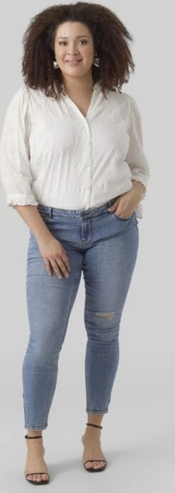 VERO MODA VMSALA 3/4 SHIRT WVN BTQ CUR Dames - Maat 50 -Vero Moda 428x1200