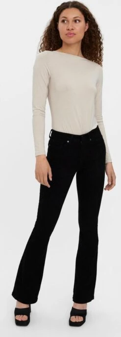 VERO MODA VMPEACHY MR FLARED J VI1100 Dames Jeans - Maat S X L34 8 VERO MODA VMPEACHY MR FLARED J VI1100 Dames Jeans - Maat S X L34 -Vero Moda 431x1200 4