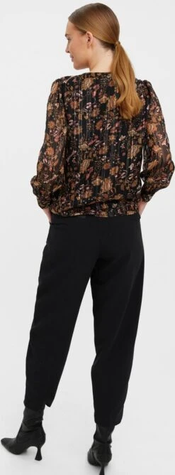 VERO MODA VMMINA L/S V-NECK TOP WVN BTQ Dames Top - Maat M -Vero Moda 444x1200