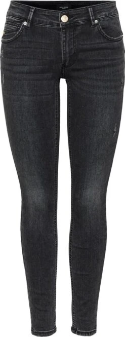Vero Moda VMROBYN LR SKINNY PUSHUP JNS LI128 Dames Jeans Black Denim - Maat L X L32