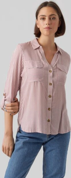 Vero Moda Blouse Vmbumpy L/s Shirt New Wvn Noos 10275283 Snow White/nostalgia Dames Maat - L 19 Vero Moda Blouse Vmbumpy L/s Shirt New Wvn Noos 10275283 Snow White/nostalgia Dames Maat - L -Vero Moda 481x1200 3