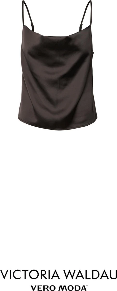 Vero Moda VMVICTORIA SL SHORT TOP D1 Dames Top Black - Maat S 1 Vero Moda VMVICTORIA SL SHORT TOP D1 Dames Top Black - Maat S