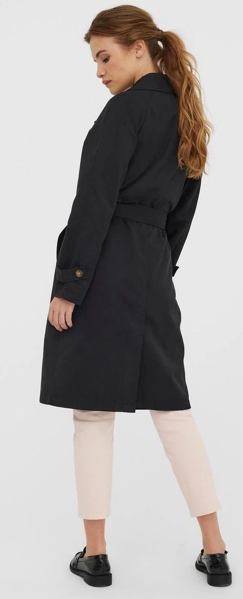 VERO MODA VMLOU LONG TRENCHCOAT NOOS Dames Trenchcoat - Maat S 3 VERO MODA VMLOU LONG TRENCHCOAT NOOS Dames Trenchcoat - Maat S - Afbeelding 3