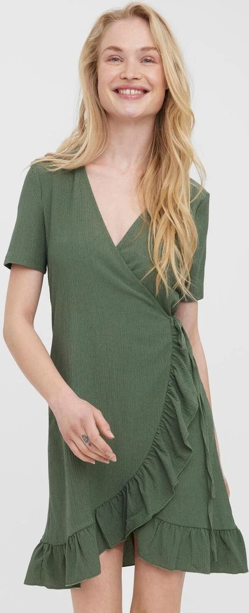 VERO MODA VMHAYA SHORT DRESS GA NOOS Dames Jurk - Maat L 6 VERO MODA VMHAYA SHORT DRESS GA NOOS Dames Jurk - Maat L - Afbeelding 6