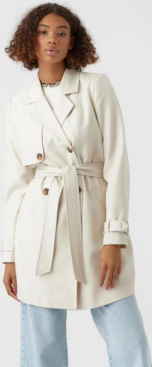 Vero Moda Jas Vmceleste Ss23 Trench Coat 10278714 Oatmeal Dames Maat - S 2 Vero Moda Jas Vmceleste Ss23 Trench Coat 10278714 Oatmeal Dames Maat - S - Afbeelding 2