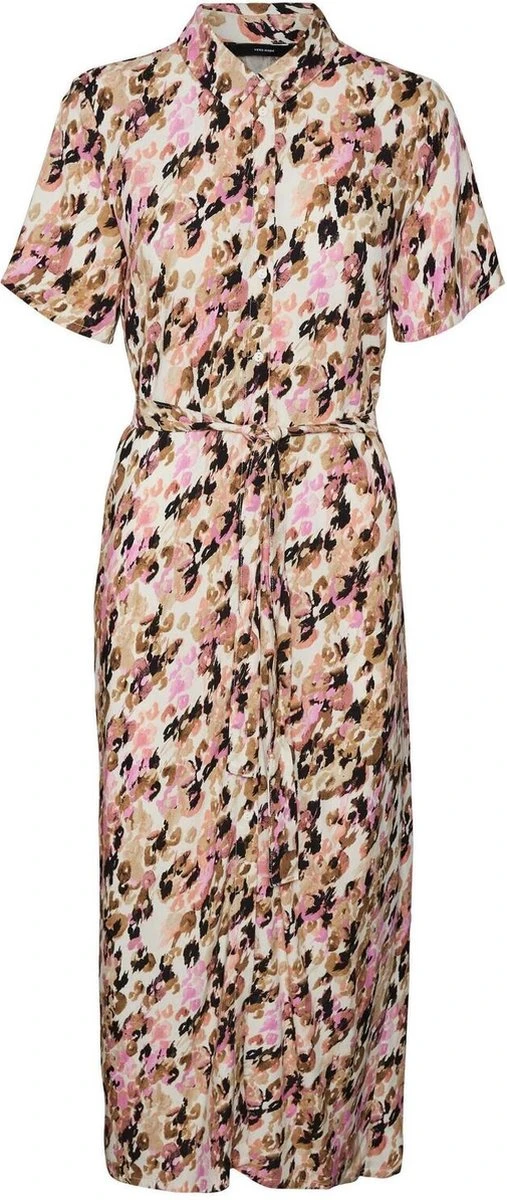 Vero Moda Jurk Vmeasy S/s Long Shirt Dress R1 Wvn 10286792 Tigers Eye/ina Dames Maat - M 1 Vero Moda Jurk Vmeasy S/s Long Shirt Dress R1 Wvn 10286792 Tigers Eye/ina Dames Maat - M