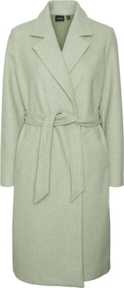 VERO MODA VMFORTUNEAYA SS23 LONG COAT NOOS Dames Jas Reseda - Maat M