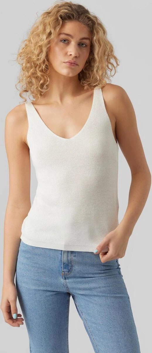 Vero Moda Top Vmnewlex Sun Sl Top Ga Noos 10281877 Snow White Dames Maat - S 2 Vero Moda Top Vmnewlex Sun Sl Top Ga Noos 10281877 Snow White Dames Maat - S - Afbeelding 2