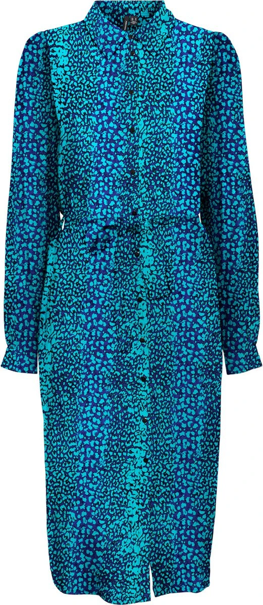 VERO MODA VMKITTIE MDOT LS CALF SHIRT DRESS WVN Dames Jurk - Maat S 1 VERO MODA VMKITTIE MDOT LS CALF SHIRT DRESS WVN Dames Jurk - Maat S