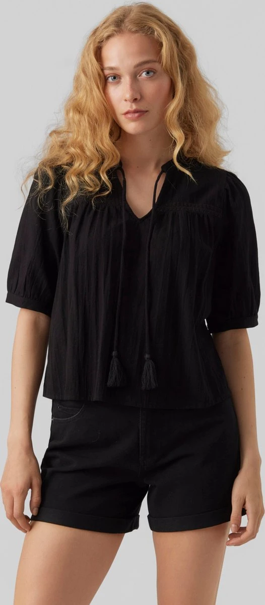 VERO MODA VMPRETTY 2/4 TOP Dames Top - Maat L 2 VERO MODA VMPRETTY 2/4 TOP Dames Top - Maat L - Afbeelding 2