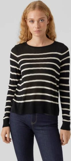 VERO MODA VMNOVA LS O-NECK PULLOVER GA NOOS Dames Trui - Maat L -Vero Moda 527x1200 1