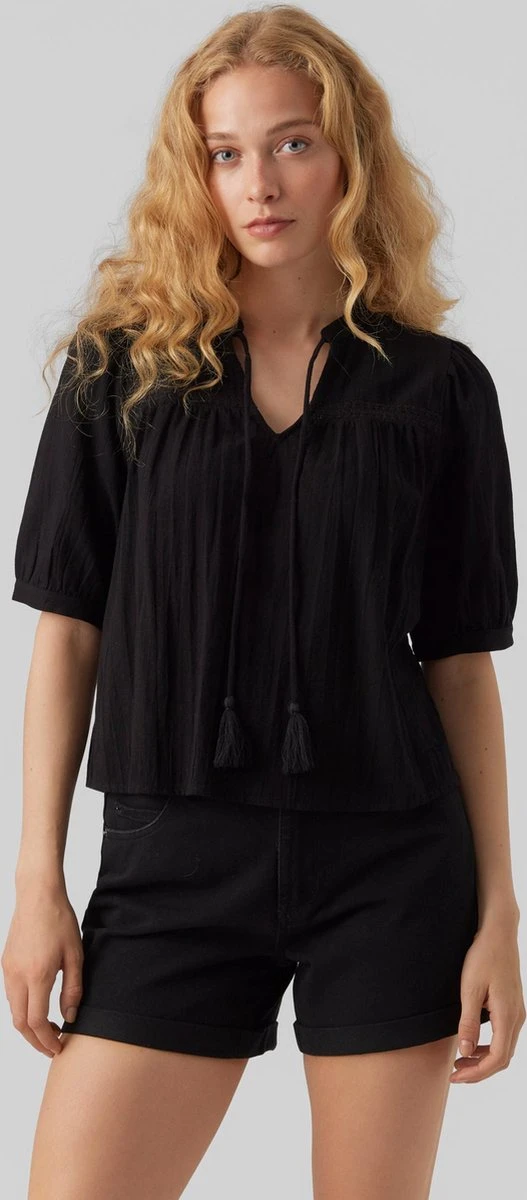 VERO MODA VMPRETTY 2/4 TOP Dames Top - Maat L 8 VERO MODA VMPRETTY 2/4 TOP Dames Top - Maat L - Afbeelding 8