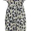 VERO MODA VMMENNY SS CALF SHIRT DRESS WVN GA Dames Jurk - Maat L