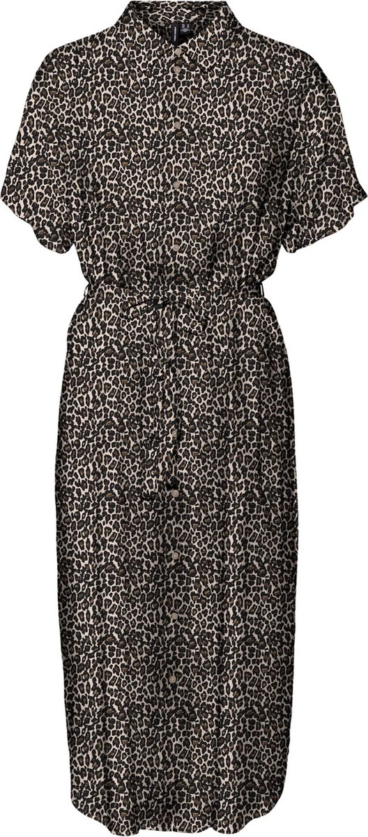 VERO MODA VMBUMPY SS CALF SHIRT DRESS NOOS Dames Jurk - Maat L 1 VERO MODA VMBUMPY SS CALF SHIRT DRESS NOOS Dames Jurk - Maat L