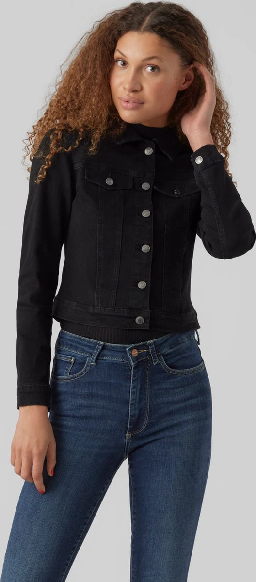 VERO MODA VMLUNA LS SLIM DNM JACKET MIX GA NOOS Dames Jas - Maat XL 5 VERO MODA VMLUNA LS SLIM DNM JACKET MIX GA NOOS Dames Jas - Maat XL - Afbeelding 5