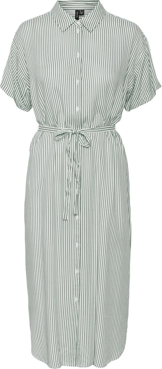 VERO MODA VMBUMPY SS CALF SHIRT DRESS NOOS Dames Jurk - Maat XS 1 VERO MODA VMBUMPY SS CALF SHIRT DRESS NOOS Dames Jurk - Maat XS