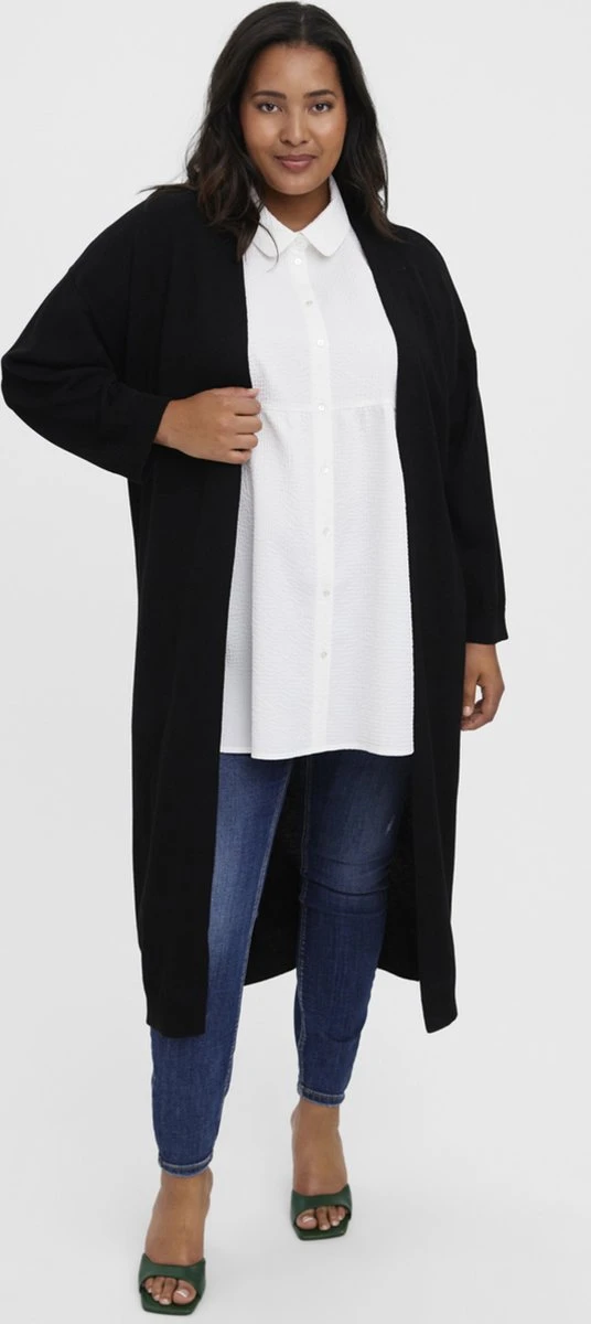 Vero Moda Curve VMUZURI LONG KNIT CARDIGAN VMA CURVE 1 Vero Moda Curve VMUZURI LONG KNIT CARDIGAN VMA CURVE