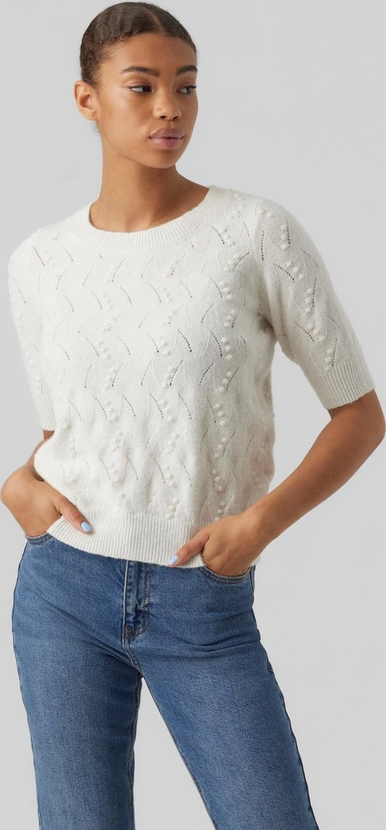 Vero Moda Trui Vmditto 2/4 O-neck Pullover Ga Boo 10277820 Birch Dames Maat - M 2 Vero Moda Trui Vmditto 2/4 O-neck Pullover Ga Boo 10277820 Birch Dames Maat - M - Afbeelding 2