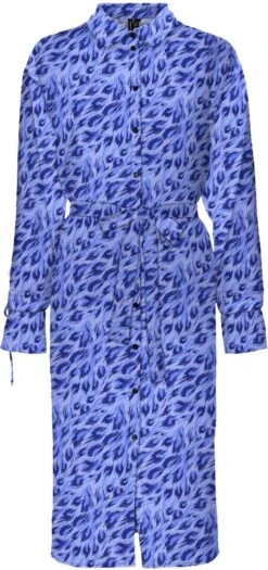 VERO MODA VMFREJA LS BLK SHIRT DRESS WVN Dames Jurk - Maat M
