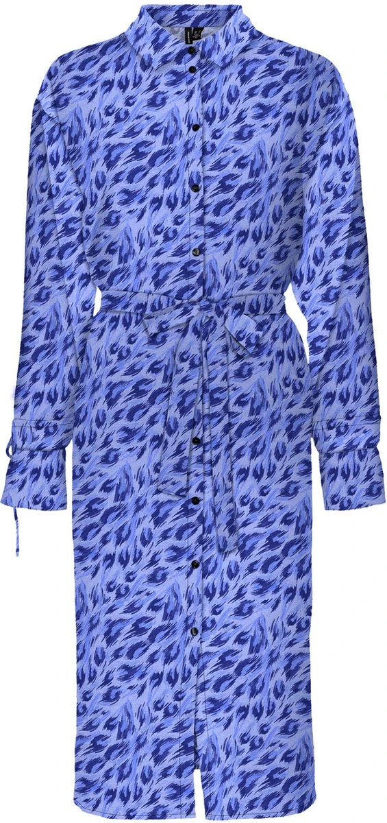 VERO MODA VMFREJA LS BLK SHIRT DRESS WVN Dames Jurk - Maat M 1 VERO MODA VMFREJA LS BLK SHIRT DRESS WVN Dames Jurk - Maat M