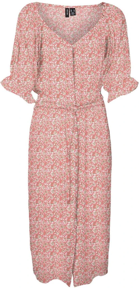 Vero Moda Jurk Vmrani 2/4 Calf Shirt Dress Wvn Lcs 10283519 Georgia Peach/rani Dames Maat - XS 1 Vero Moda Jurk Vmrani 2/4 Calf Shirt Dress Wvn Lcs 10283519 Georgia Peach/rani Dames Maat - XS