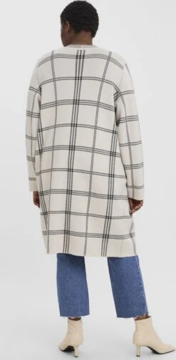 VERO MODA CURVE VMGOLD NEEDLE LS LONG OPEN COATIGA CURVE Dames Vest - Maat M-46/48 5 VERO MODA CURVE VMGOLD NEEDLE LS LONG OPEN COATIGA CURVE Dames Vest - Maat M-46/48 -Vero Moda 587x1200 5