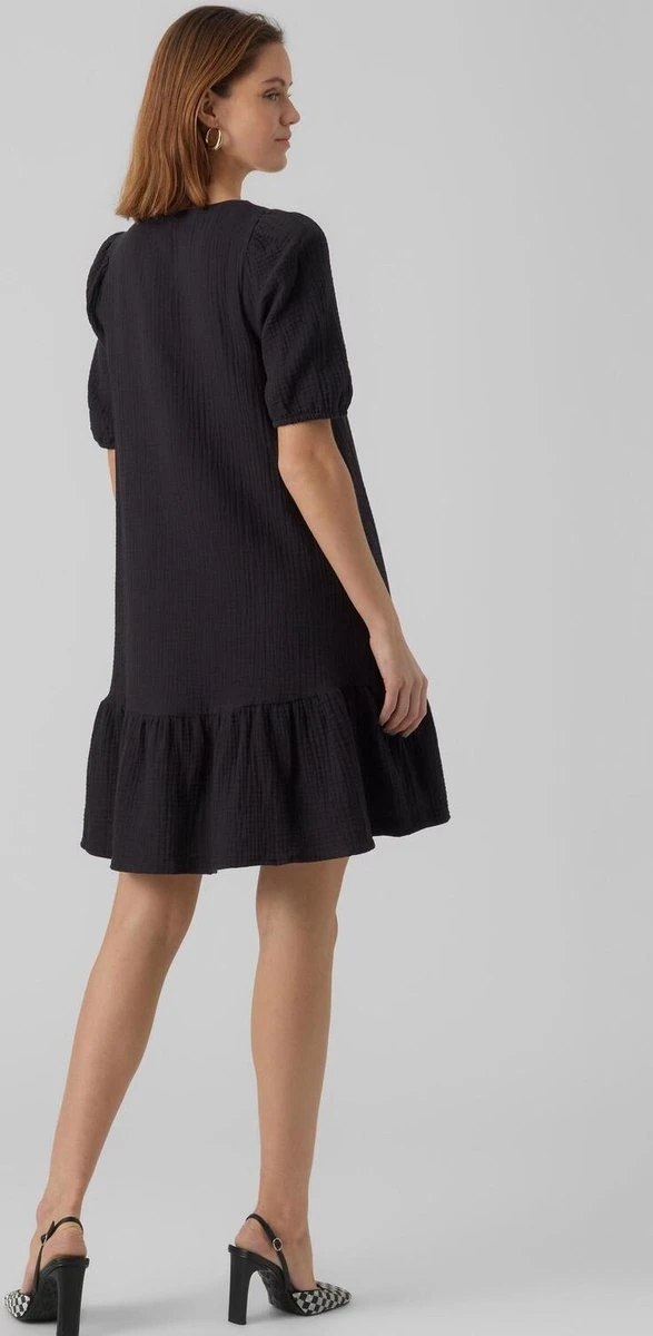 VERO MODA VMNATALI 2/4 ABK DRESS Dames Jurk - Maat M 3 VERO MODA VMNATALI 2/4 ABK DRESS Dames Jurk - Maat M - Afbeelding 3