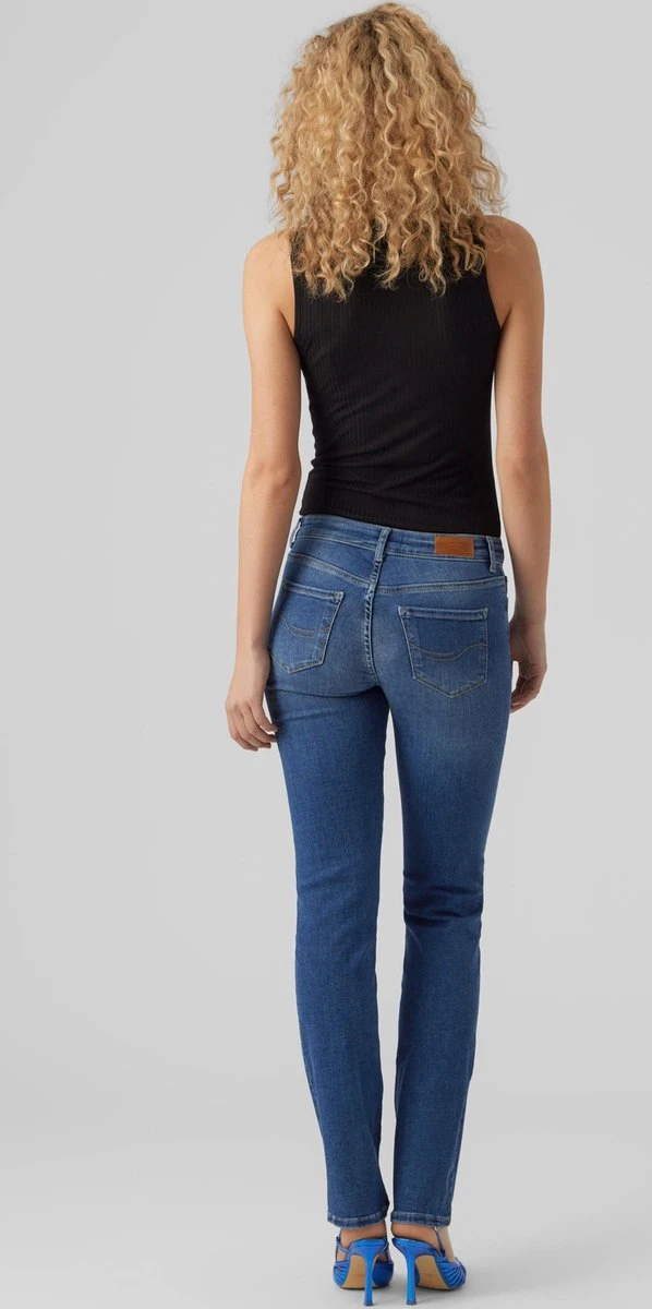 VERO MODA VMDAF MR STRAIGHT JEANS DO317 NOOS Dames Jeans - Maat W32 X L30 7 VERO MODA VMDAF MR STRAIGHT JEANS DO317 NOOS Dames Jeans - Maat W32 X L30 - Afbeelding 7