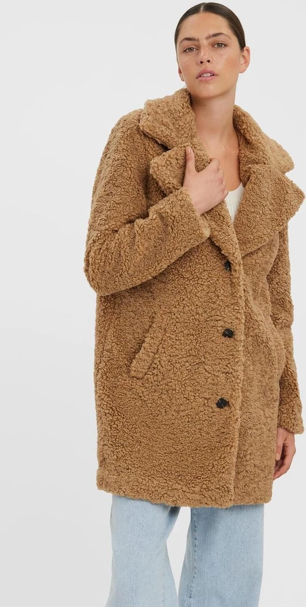 VERO MODA VMKYLIE AW22 TEDDY COAT BOOS Dames Jas - Maat XL 6 VERO MODA VMKYLIE AW22 TEDDY COAT BOOS Dames Jas - Maat XL - Afbeelding 6