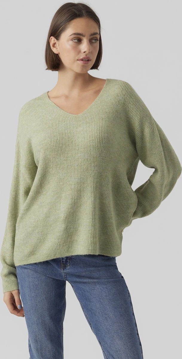 VERO MODA VMCREWLEFILE LS V-NECK BLOUSE NOOS Dames Trui - Maat M 8 VERO MODA VMCREWLEFILE LS V-NECK BLOUSE NOOS Dames Trui - Maat M - Afbeelding 8